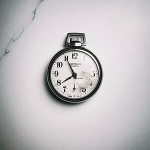 Westclox | Unisex | Pocket Watch | One Size | 1950’s Vintage Silver Watch